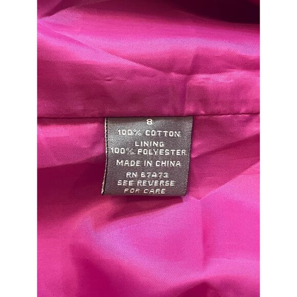 Taylor mod jacquard textured pink sheath dress sz 8 valentines day pink date - Picture 8 of 12